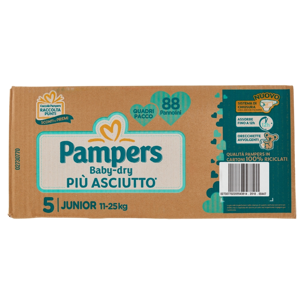 Pampers Baby-dry Junior 88 pz